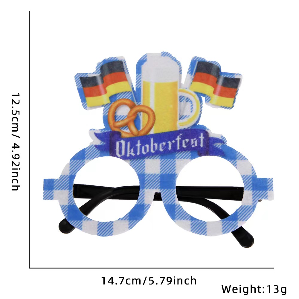 Oktoberfest Beer Letter Plastic Party Carnival Party Glasses display picture 18