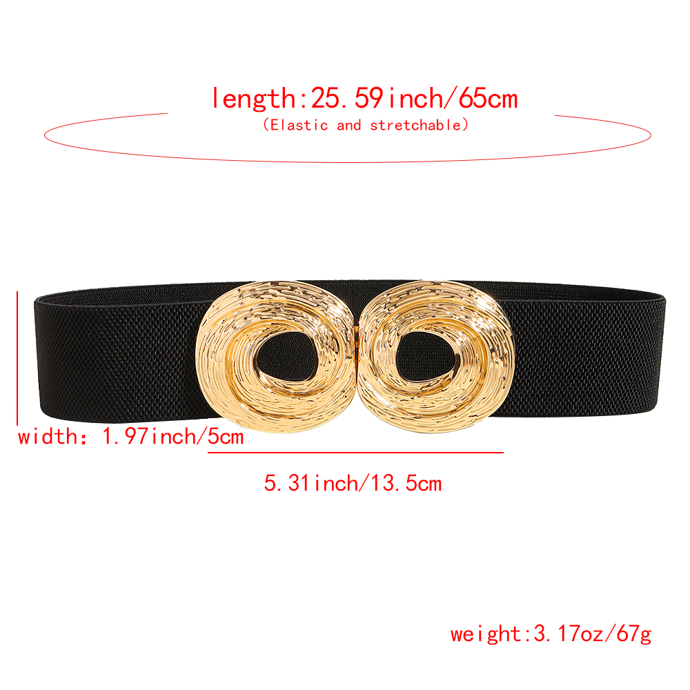 Casual Vintage Style Solid Color Pu Leather Alloy Buckle Women's Leather Belts display picture 2
