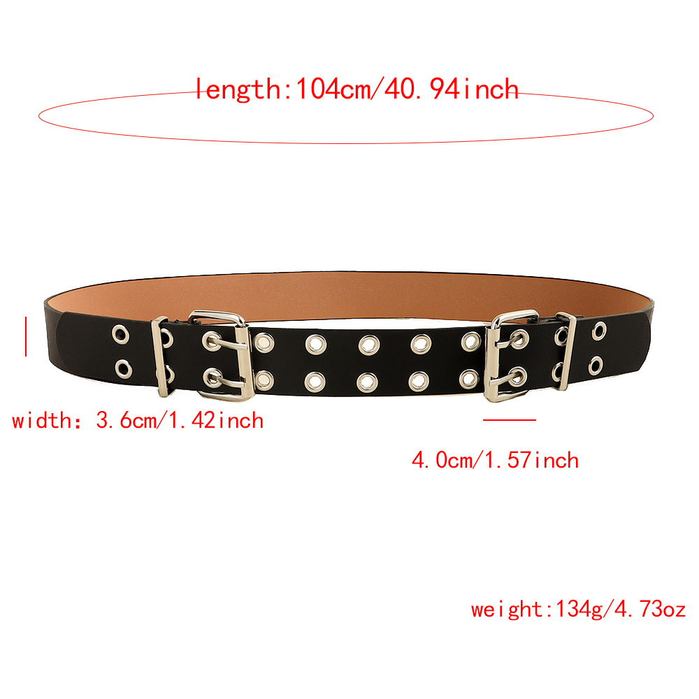 Simple Style Commute Solid Color Pu Leather Alloy Buckle Women's Leather Belts display picture 2