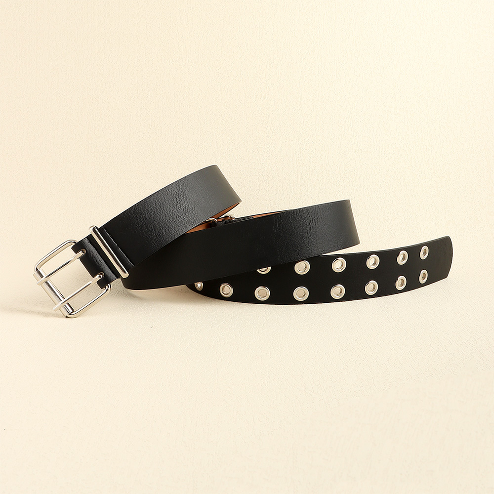 Simple Style Commute Solid Color Pu Leather Alloy Buckle Women's Leather Belts display picture 5