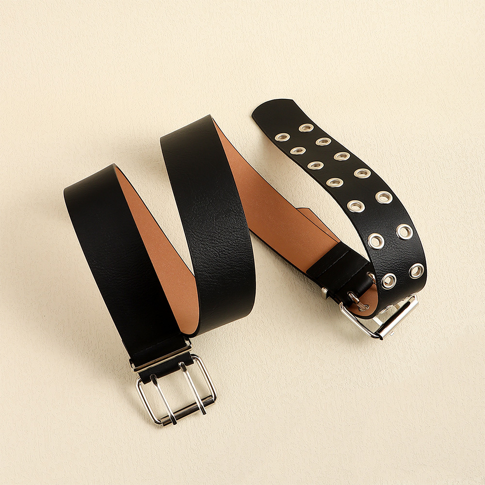 Simple Style Commute Solid Color Pu Leather Alloy Buckle Women's Leather Belts display picture 6