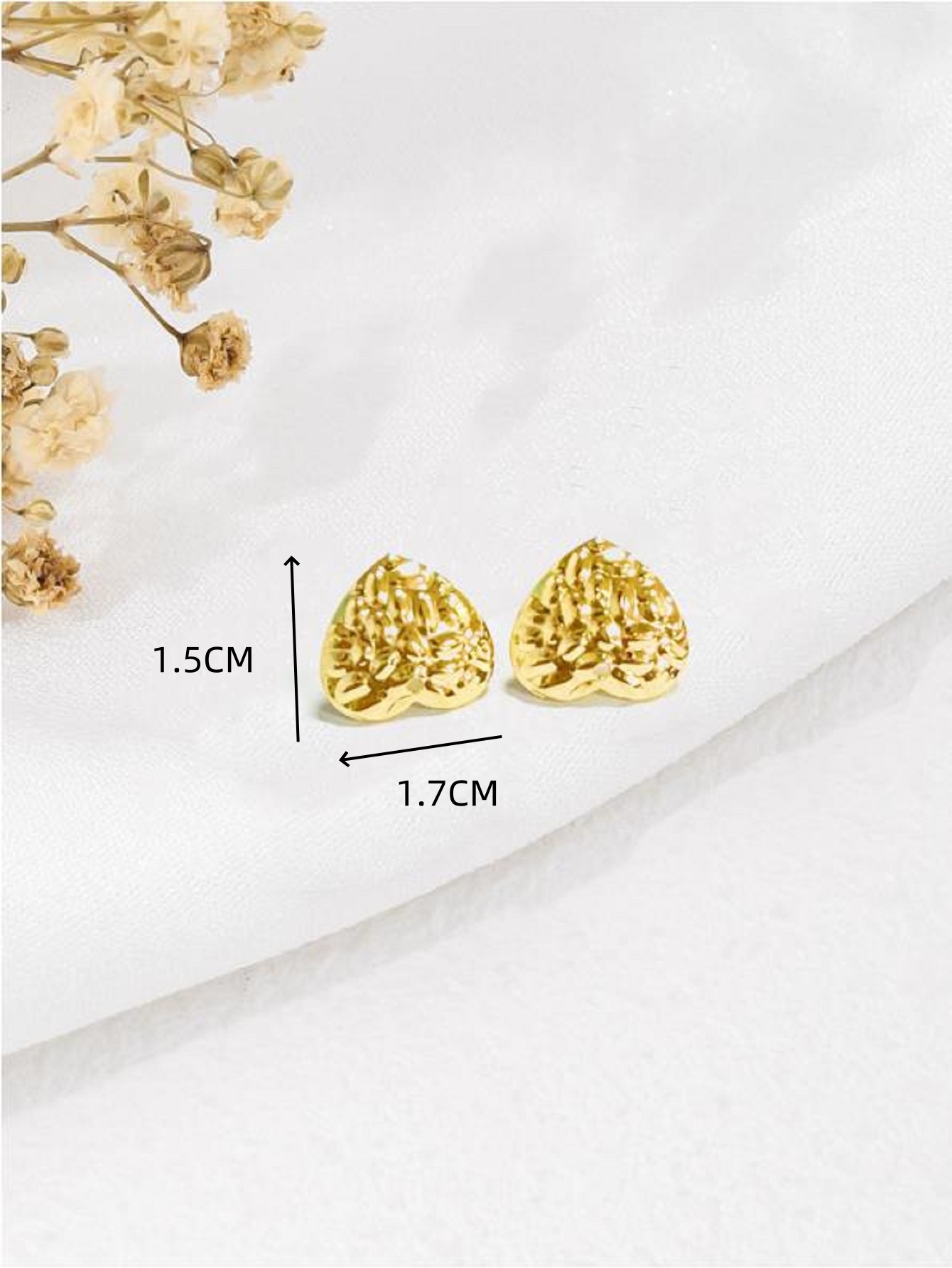1 Pair Vacation Commute Geometric Round Asymmetrical Plating 304 Stainless Steel 18K Gold Plated Ear Studs display picture 12