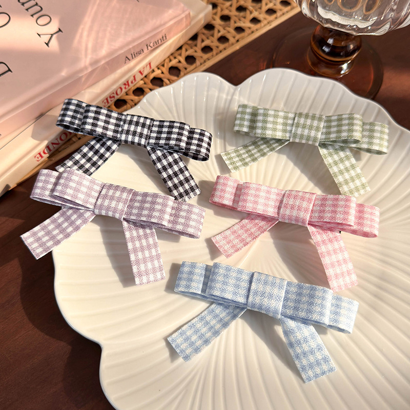 Women's Simple Style Classic Style Bow Knot Alloy Cloth Braid Hair Clip display picture 8