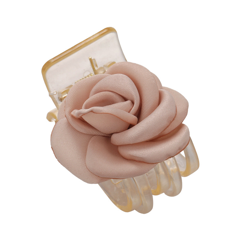 Women's Elegant Romantic Flower Arylic Cloth Hair Clip display picture 9