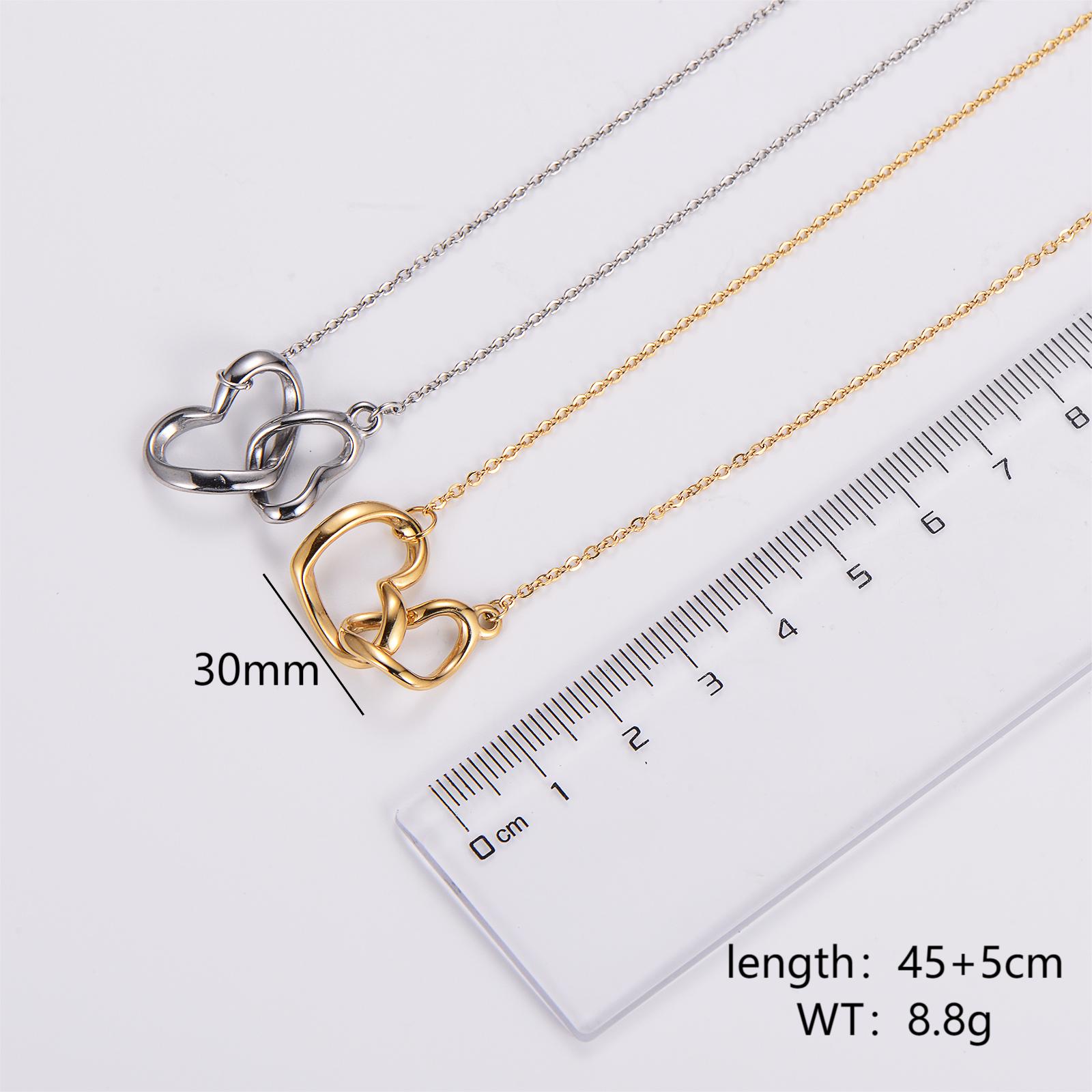 304 Stainless Steel Casual Simple Style Bow Knot Pendant Necklace display picture 1