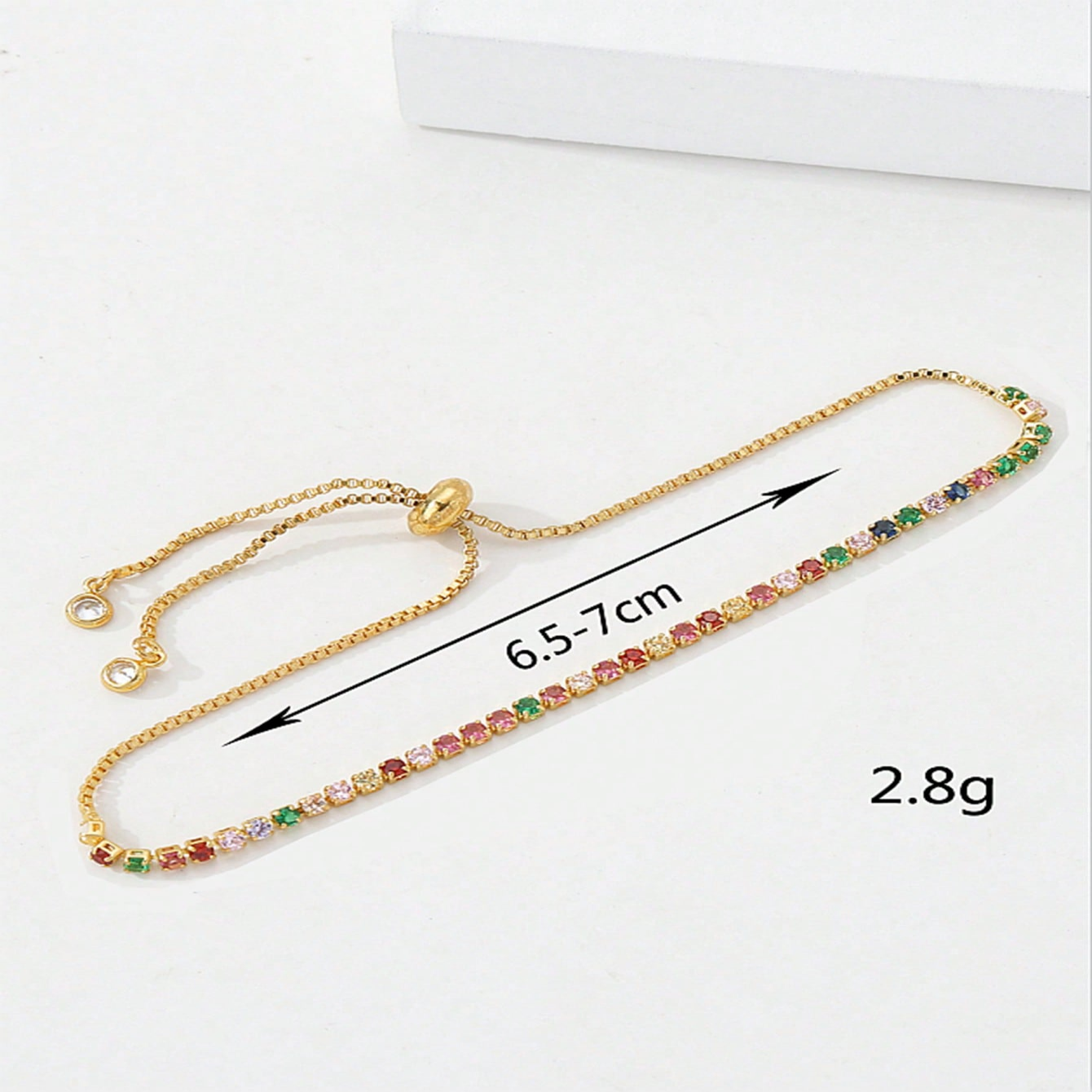 Copper 18K Gold Plated Elegant Vacation Inlay Heart Shape Bow Knot Lock Zircon Bracelets display picture 3