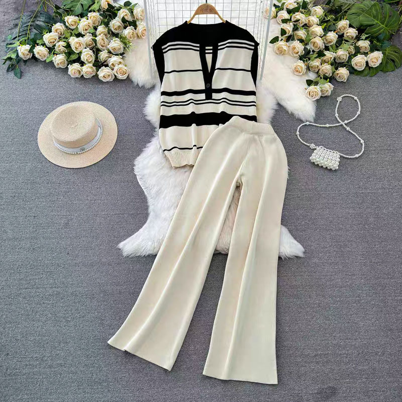 Outdoor Daily Women's Casual Stripe Polyester Pants Sets display picture 2