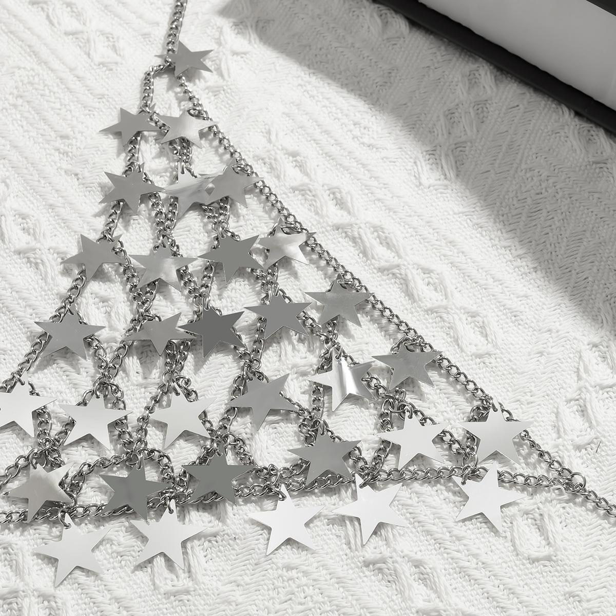 Exaggerated Cool Style Triangle Star Plastic Iron Wholesale Body Chain display picture 4