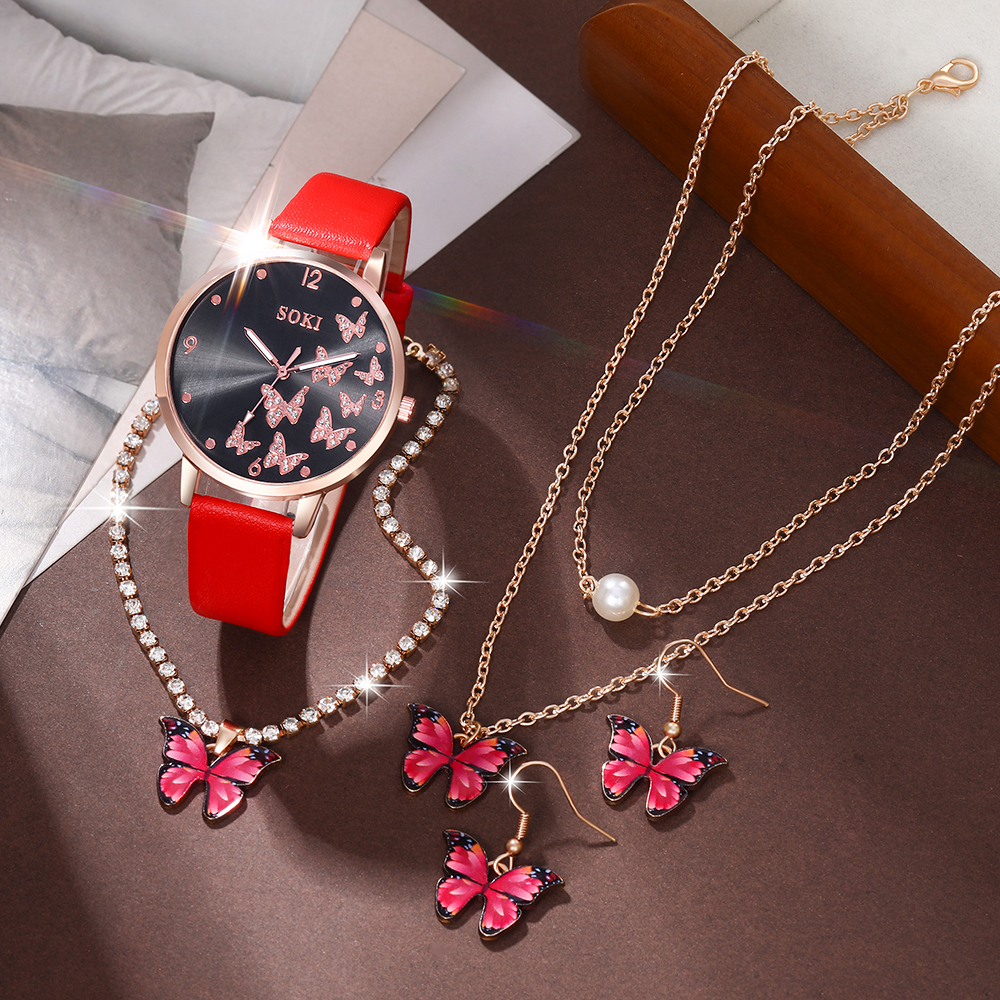 Casual Elegant Butterfly Buckle Quartz Women's Watches display picture 6