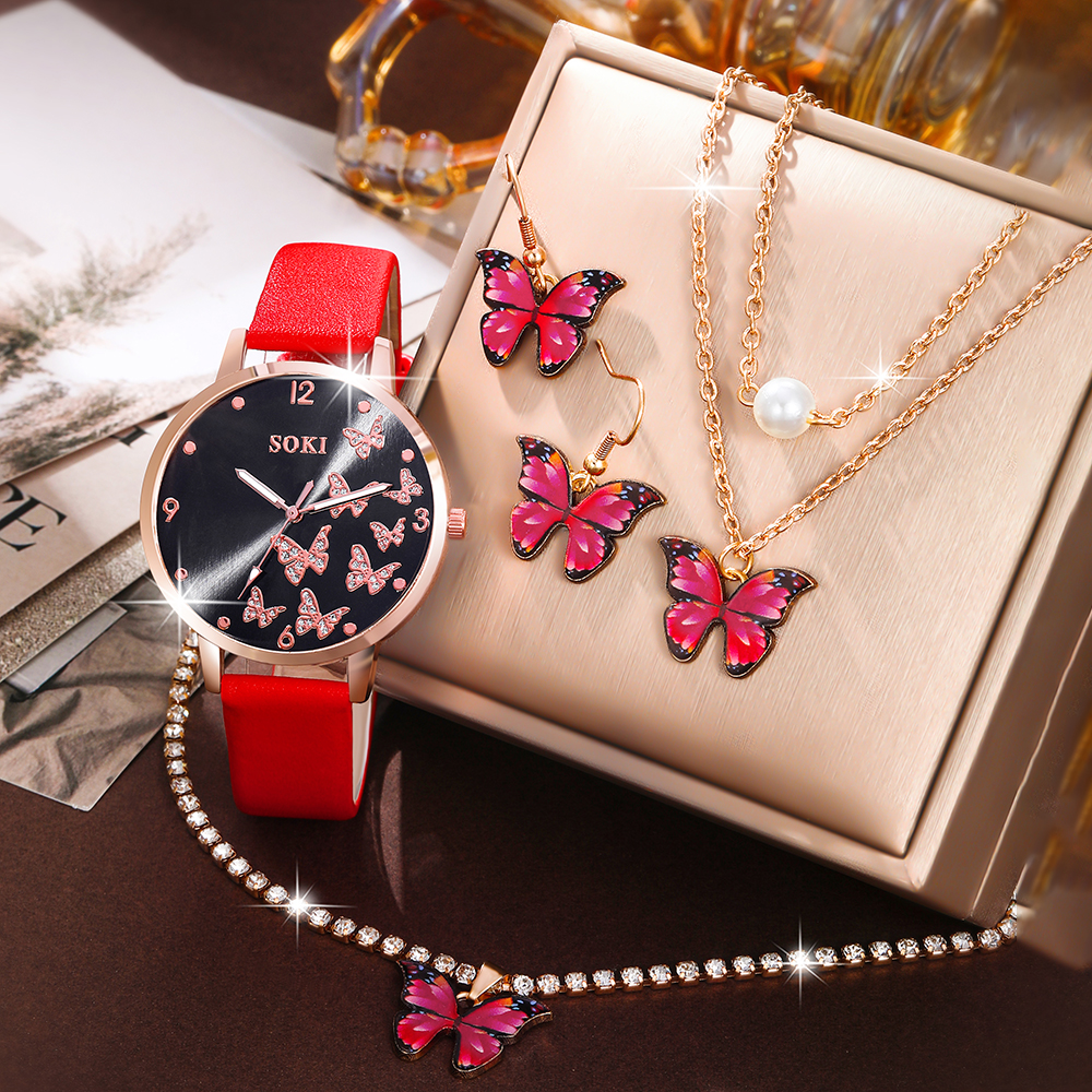 Casual Elegant Butterfly Buckle Quartz Women's Watches display picture 7