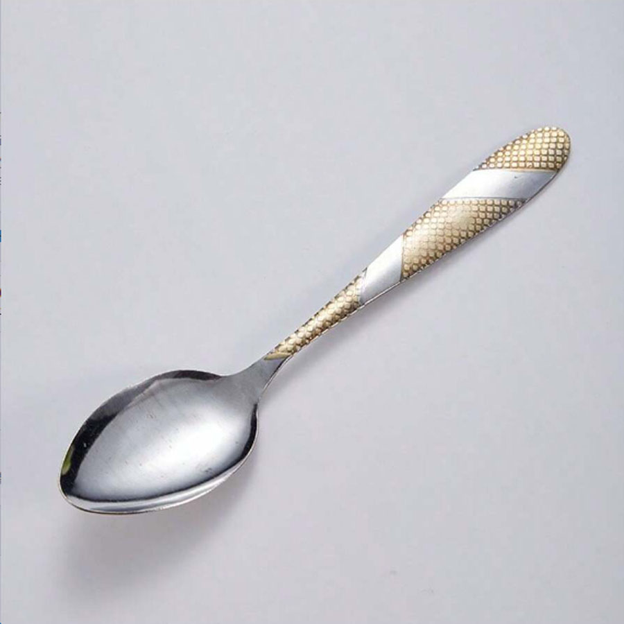 Casual Stripe Stainless Steel Spoon 6 Pieces Per Pack display picture 1