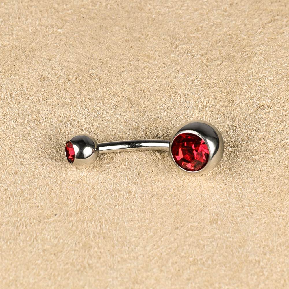 1 Piece Belly Rings Simple Style Color Block Stainless Steel Polishing Inlay Diamond Belly Rings display picture 9