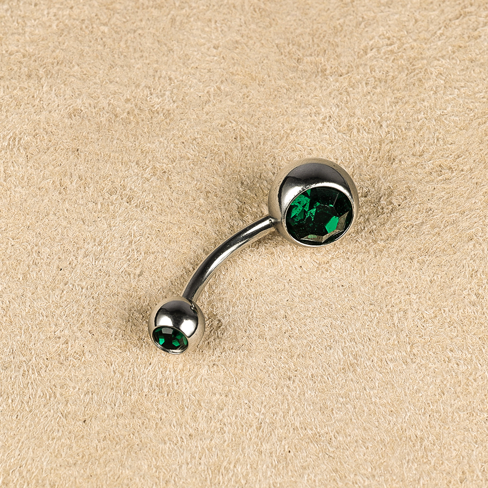 1 Piece Belly Rings Simple Style Color Block Stainless Steel Polishing Inlay Diamond Belly Rings display picture 27