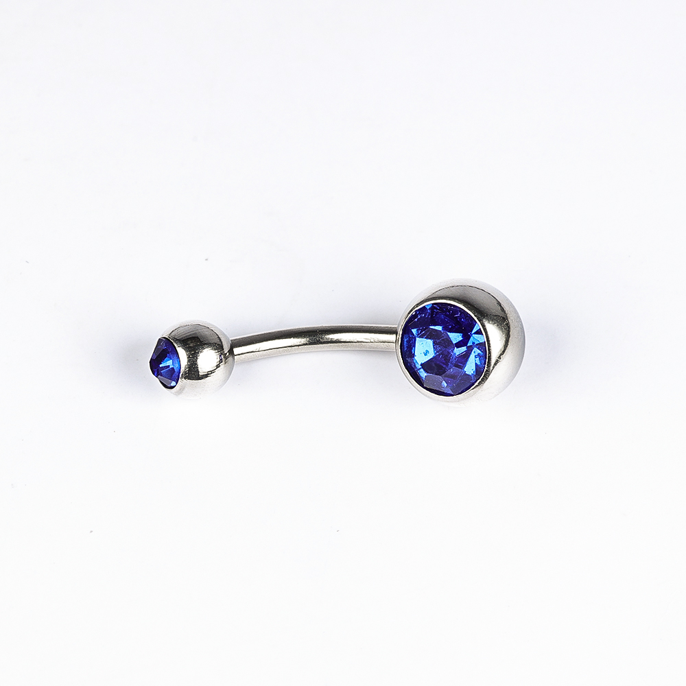 1 Piece Belly Rings Simple Style Color Block Stainless Steel Polishing Inlay Diamond Belly Rings display picture 38