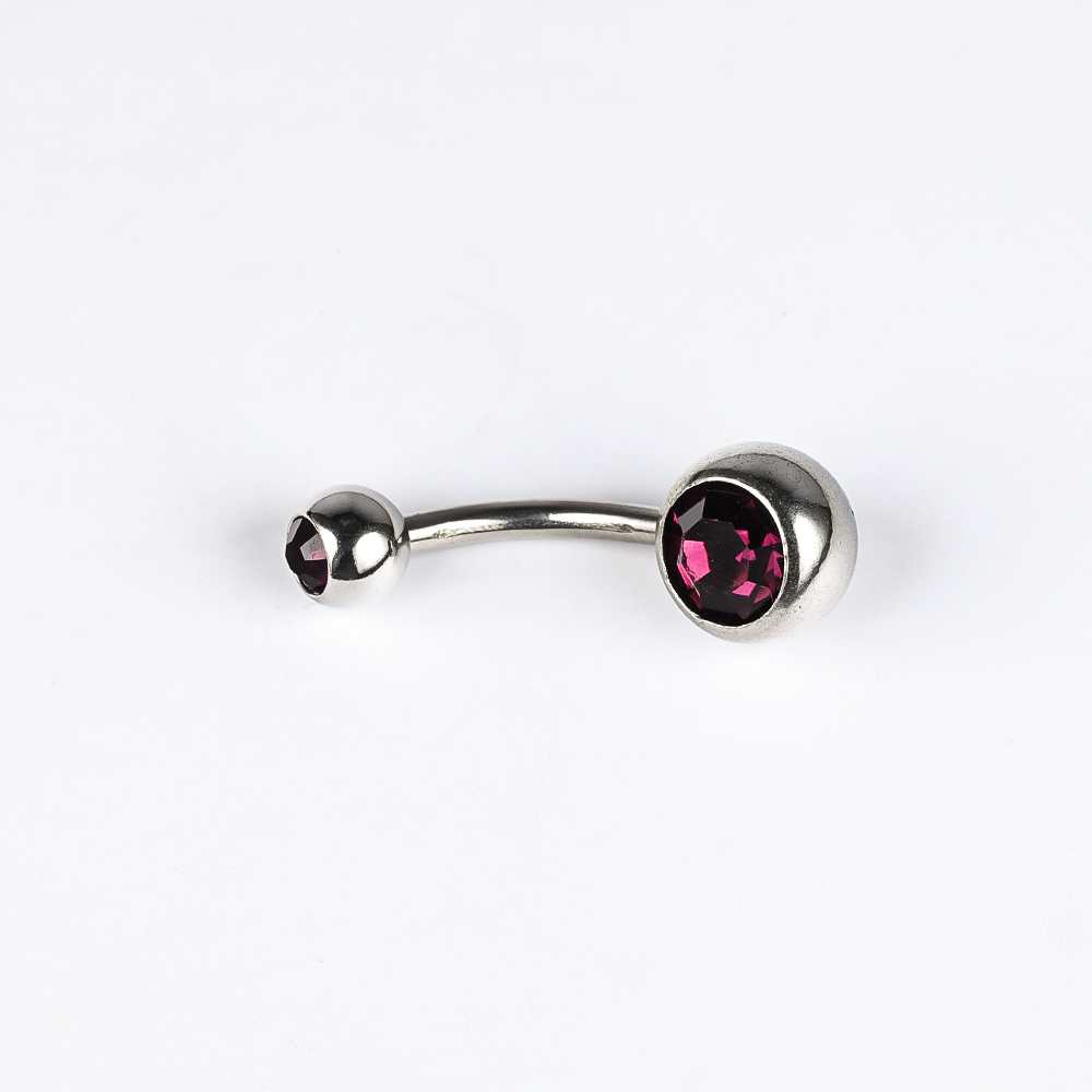 1 Piece Belly Rings Simple Style Color Block Stainless Steel Polishing Inlay Diamond Belly Rings display picture 46