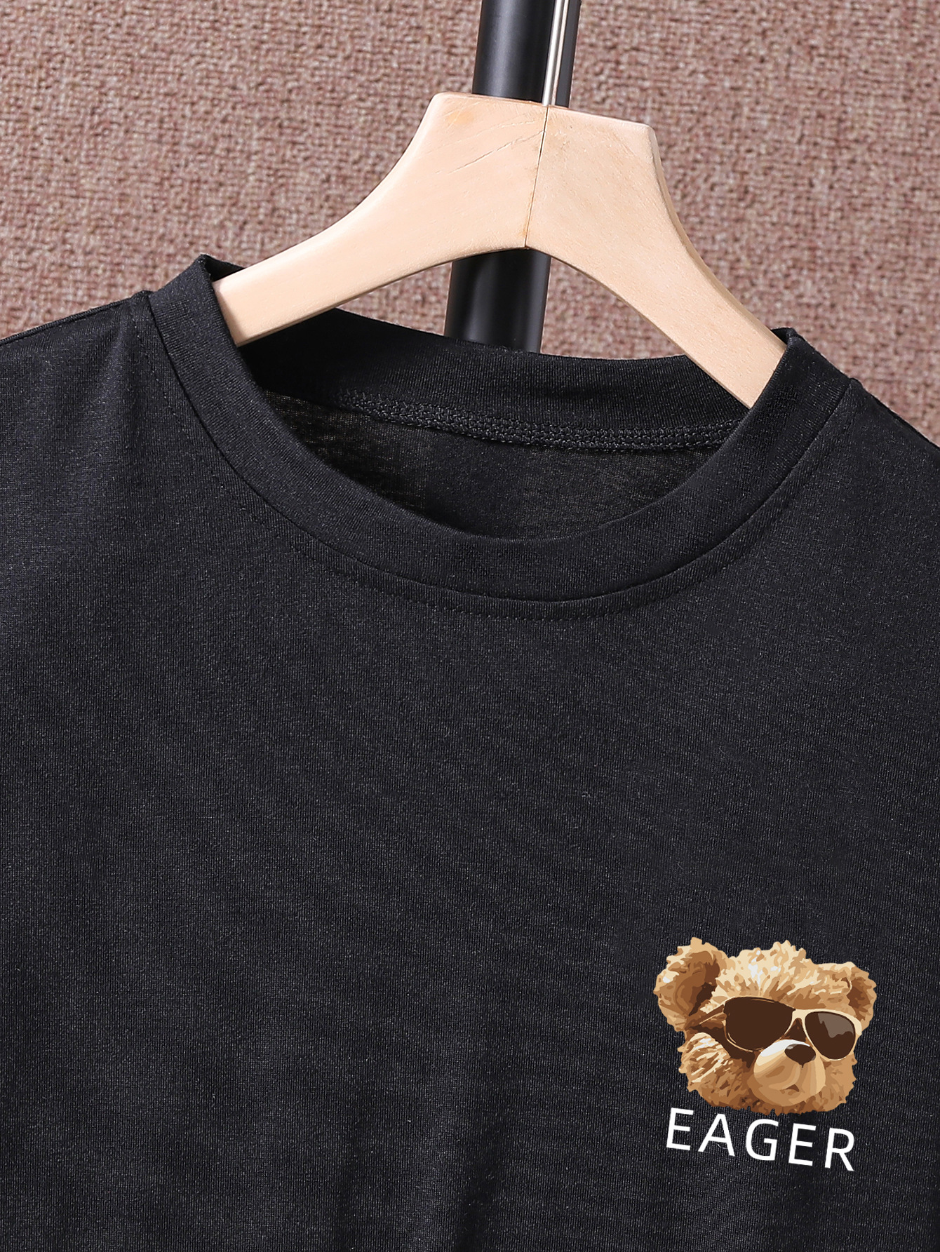 Cute Cartoon Letter Bear Polyester T-shirts & Shirts display picture 3
