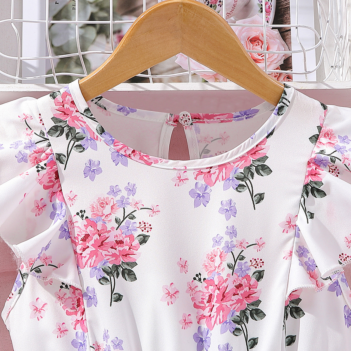 Cute Flower Polyester Girls Dresses display picture 2