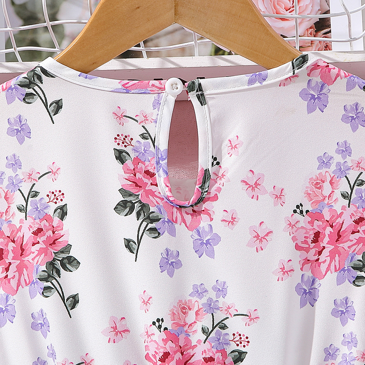 Cute Flower Polyester Girls Dresses display picture 3