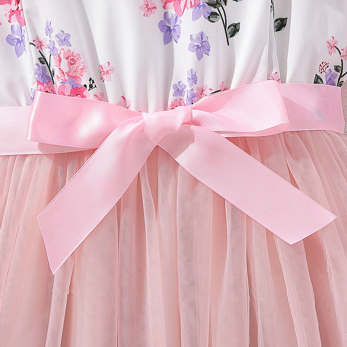 Cute Flower Polyester Girls Dresses display picture 4