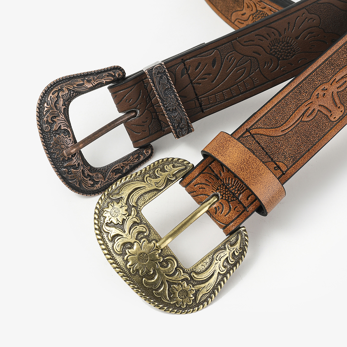 Y2K Retro Animal Pu Leather Unisex Leather Belts display picture 5