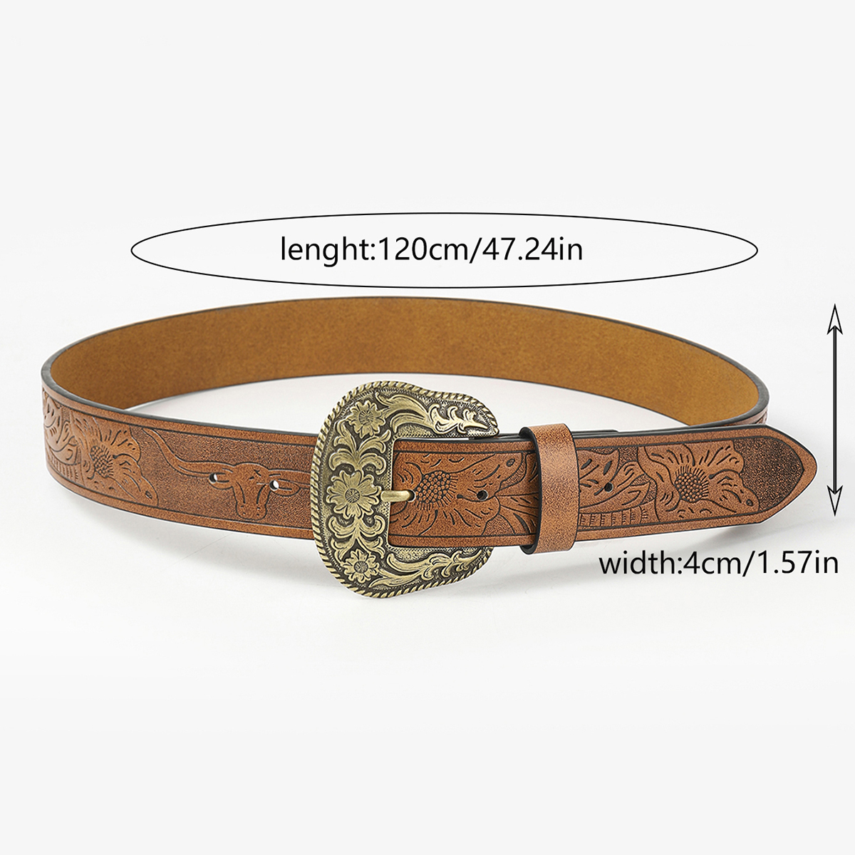 Y2K Retro Animal Pu Leather Unisex Leather Belts display picture 13