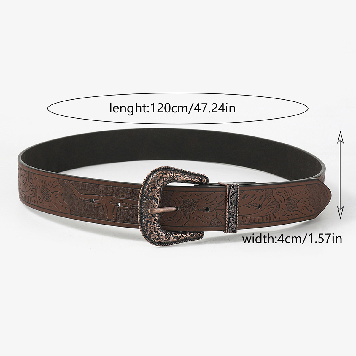 Y2K Retro Animal Pu Leather Unisex Leather Belts display picture 15