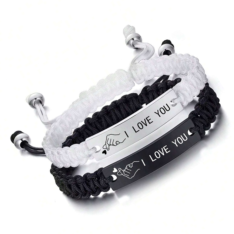 Romantique Style Simple Lettre Corde Cordon Tresser Coupler Bracelets À Cordon display picture 2