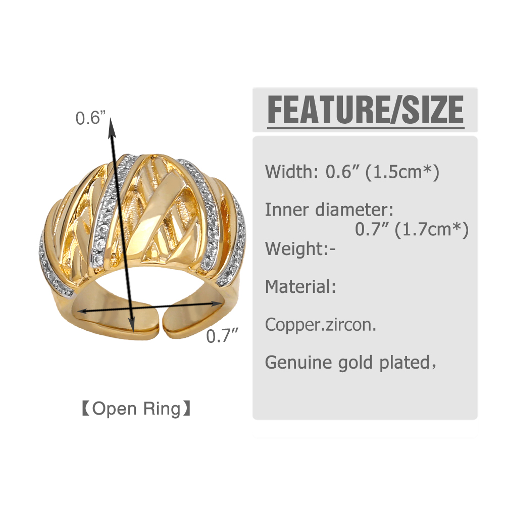 Wholesale Retro Simple Style Roman Style Geometric Copper Plating Inlay 18K Gold Plated Zircon Rings display picture 1