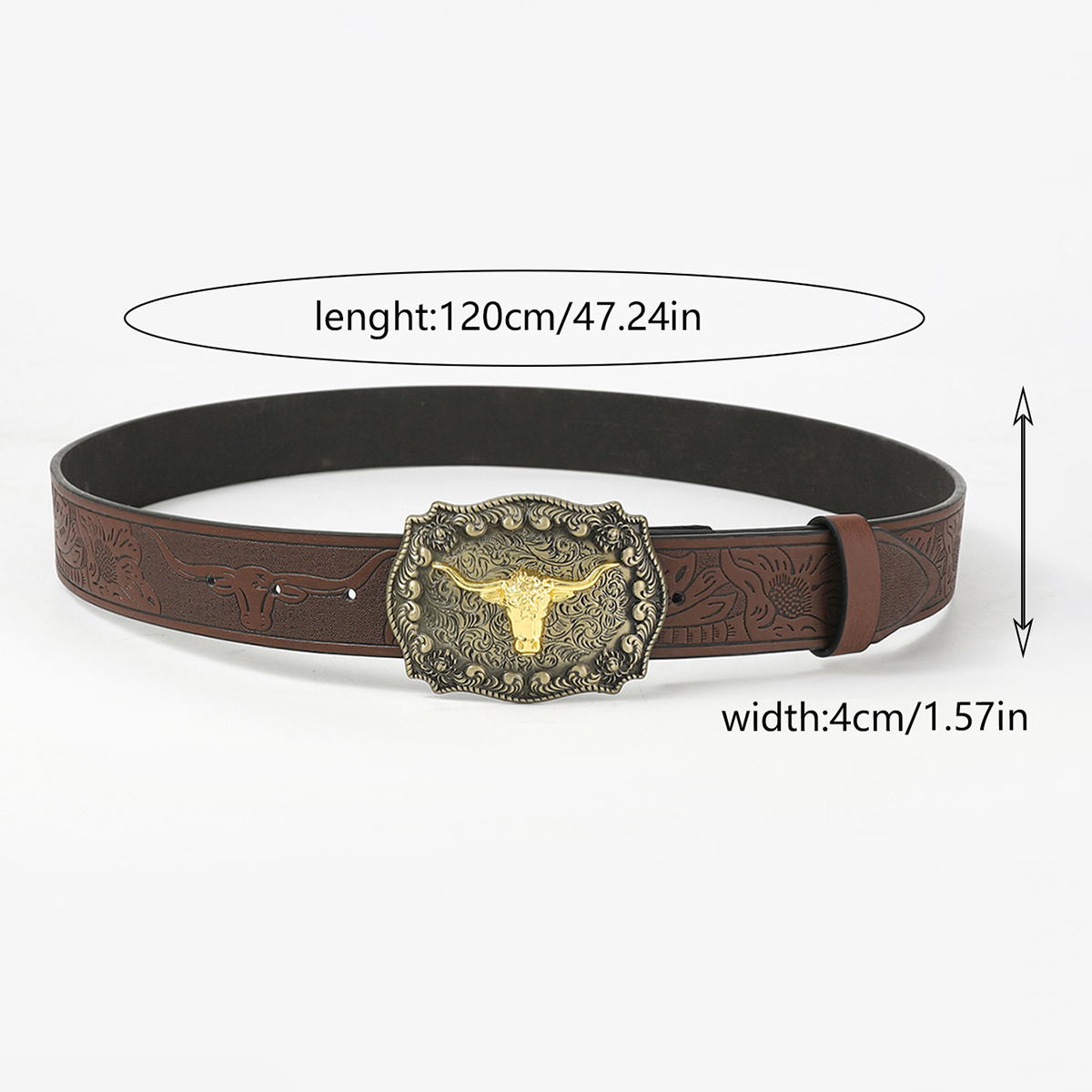 Vintage Style Cowboy Style Animal Pu Leather Unisex Leather Belts display picture 11