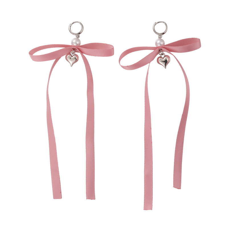 1 Pair Simple Style Shiny Bow Knot Alloy Drop Earrings display picture 11