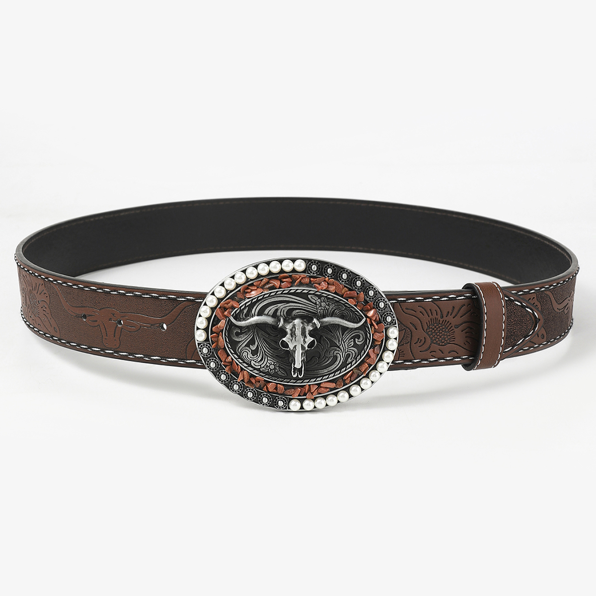 Vintage Style Punk Cowboy Style Animal Pu Leather Unisex Leather Belts display picture 4