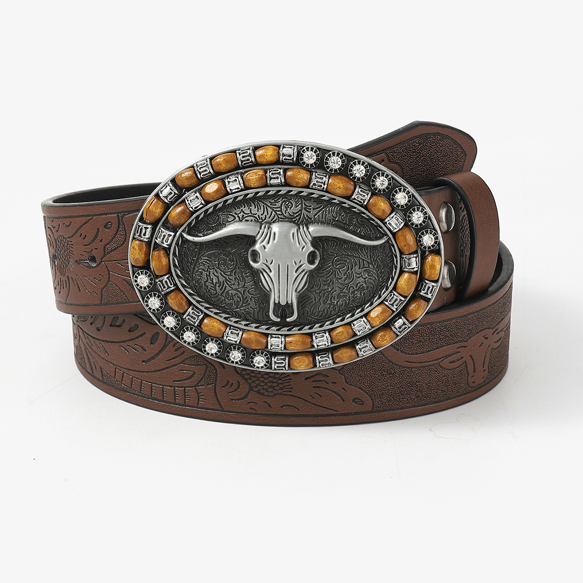 Vintage Style Punk Cowboy Style Animal Pu Leather Unisex Leather Belts display picture 15