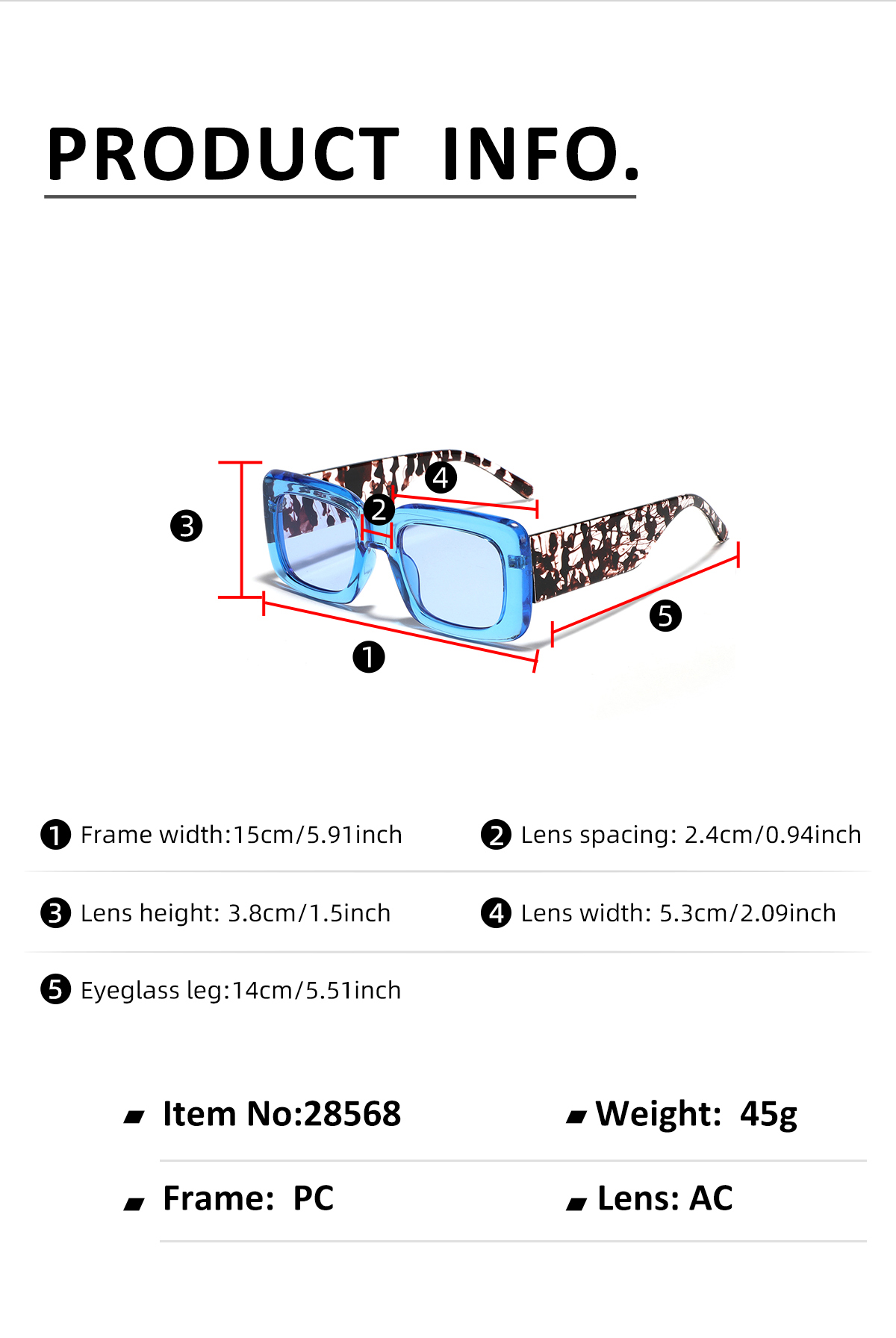 Streetwear Solid Color Leopard Ac Square Full Frame Men's Sunglasses display picture 1