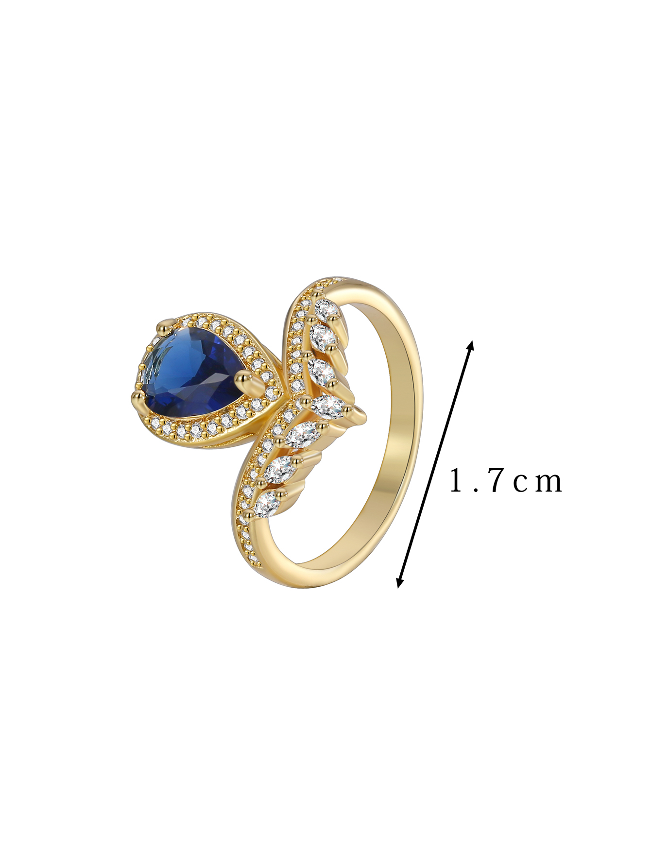 Wholesale Simple Style Classic Style Color Block Copper Plating Inlay 18K Gold Plated Glass Stone Zircon Rings display picture 26