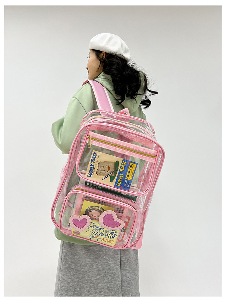 Waterproof 20 Inch Solid Color Daily School Backpack display picture 2