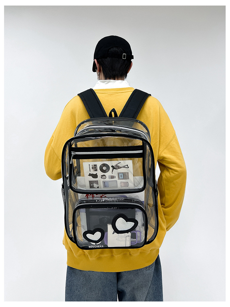 Waterproof 20 Inch Solid Color Daily School Backpack display picture 5