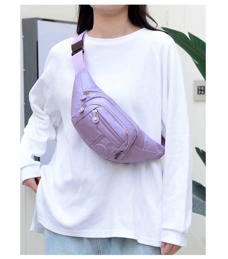 Women's Basic Solid Color Nylon Waist Bags display picture 2