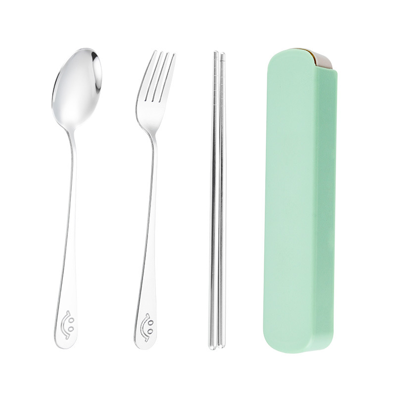 Casual Cute Solid Color 304 Stainless Steel Plastic Spoon 3 Pieces display picture 3