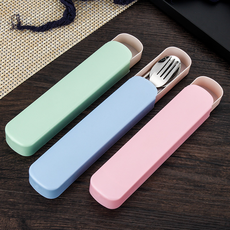 Casual Cute Solid Color 304 Stainless Steel Plastic Spoon 3 Pieces display picture 10