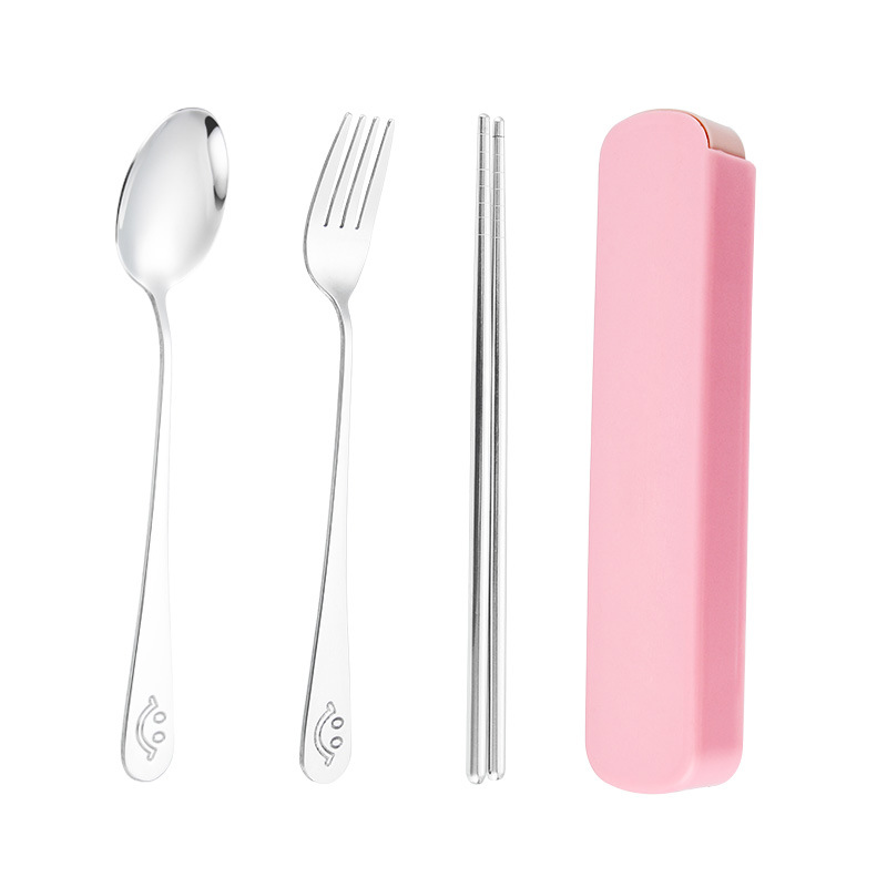 Casual Cute Solid Color 304 Stainless Steel Plastic Spoon 3 Pieces display picture 2