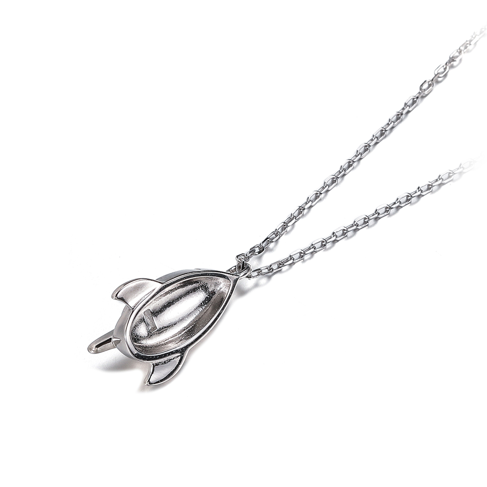 Sterling Silver Casual Simple Style Classic Style Inlay Spacecraft Glass Stone Pendant Necklace display picture 5