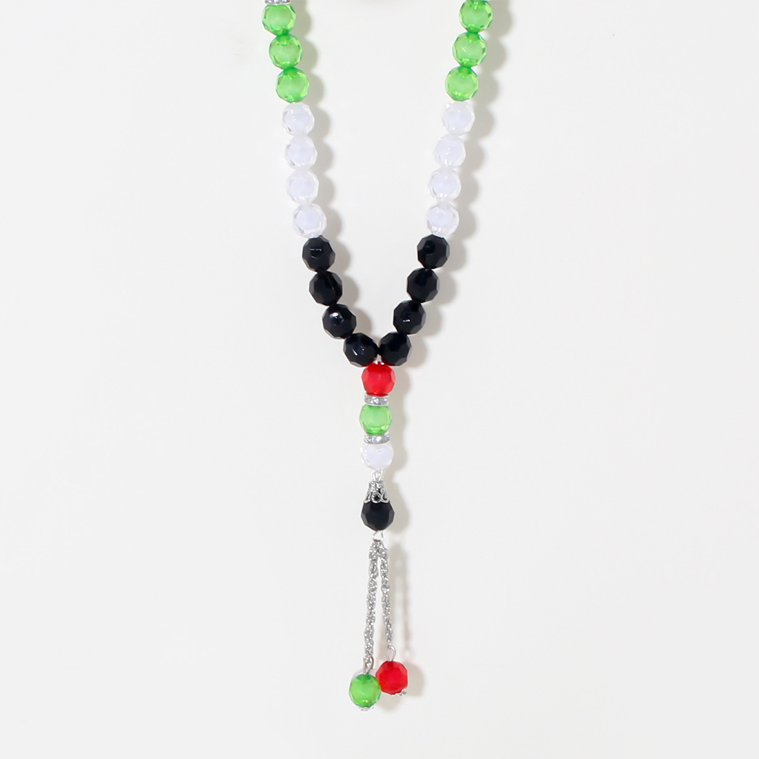Classical Retro Round Color Block Resin Beaded Unisex Rosary display picture 5