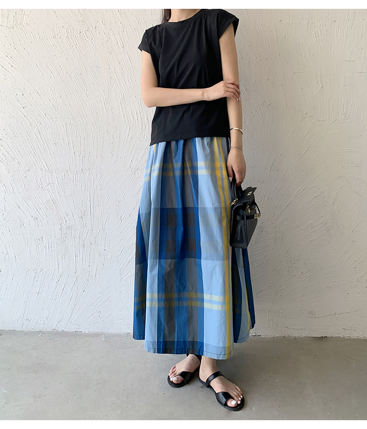 Sommer Retro Klassischer Stil Farbblock Polyester Midi-Kleid Röcke display picture 13