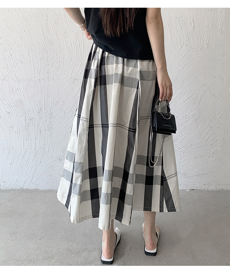 Summer Retro Classic Style Color Block Polyester Midi Dress Skirts display picture 15