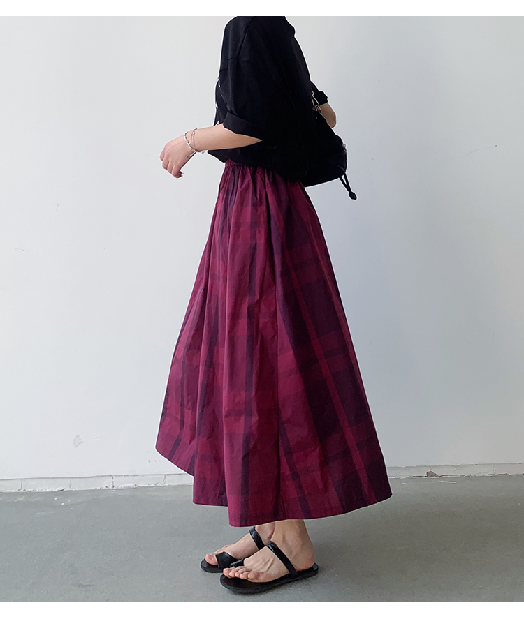 Sommer Retro Klassischer Stil Farbblock Polyester Midi-Kleid Röcke display picture 46