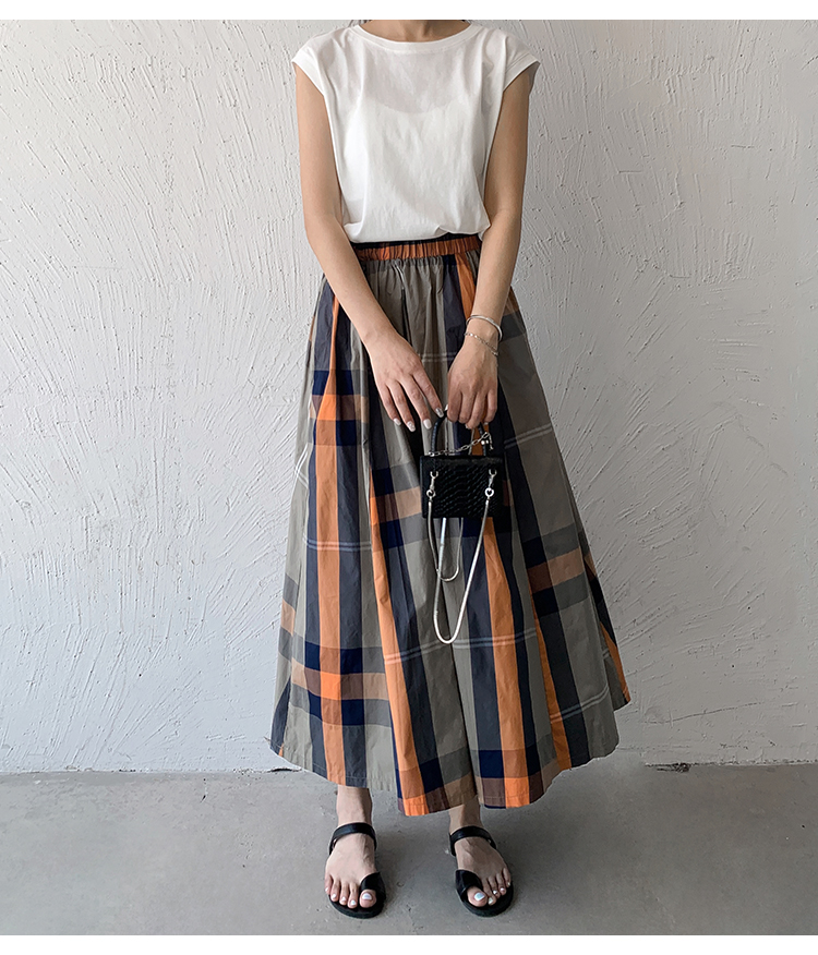 Sommer Retro Klassischer Stil Farbblock Polyester Midi-Kleid Röcke display picture 57