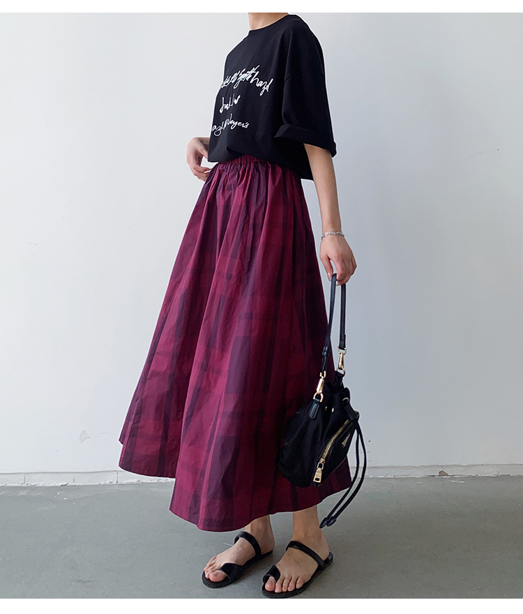 Sommer Retro Klassischer Stil Farbblock Polyester Midi-Kleid Röcke display picture 58