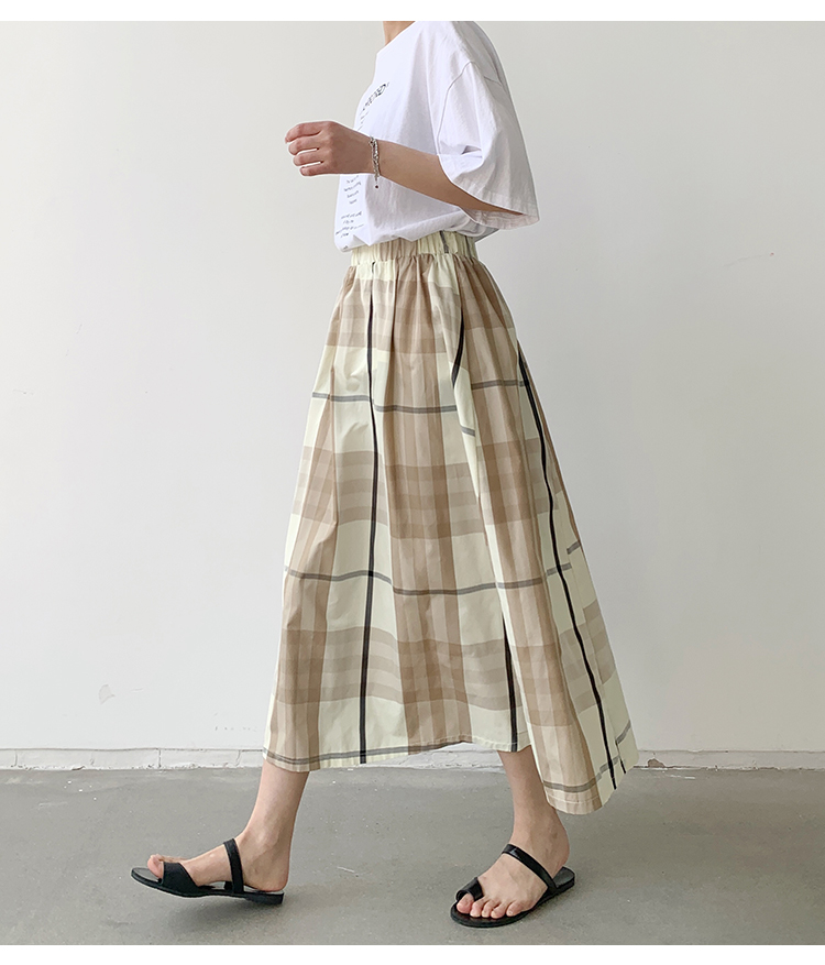 Sommer Retro Klassischer Stil Farbblock Polyester Midi-Kleid Röcke display picture 29