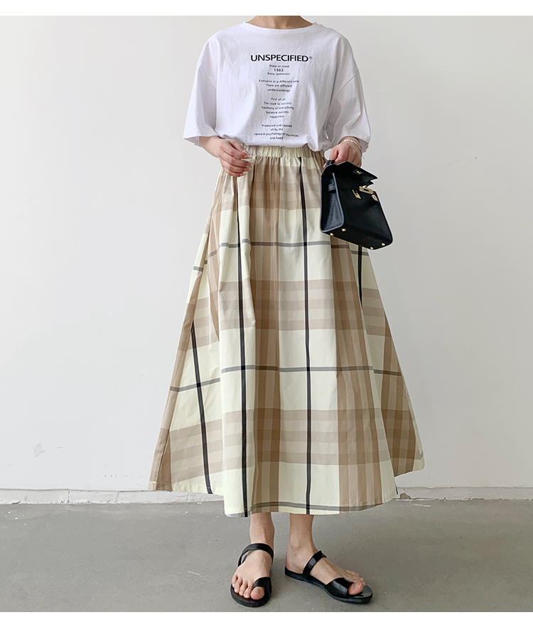 Sommer Retro Klassischer Stil Farbblock Polyester Midi-Kleid Röcke display picture 19