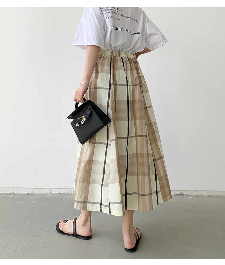 Sommer Retro Klassischer Stil Farbblock Polyester Midi-Kleid Röcke display picture 39